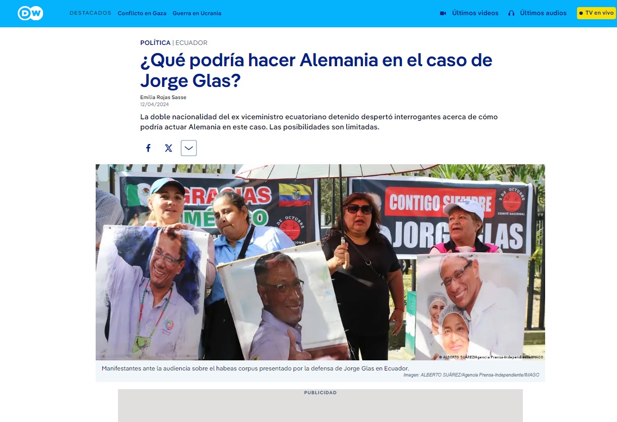 Experten-Interview von Anwältin Zambrano in Deutsche Welle